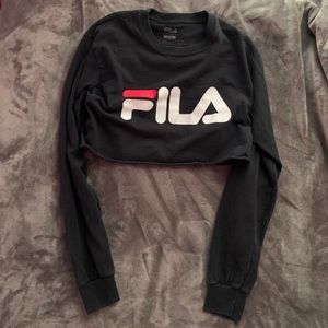 FILA long sleeve crop top